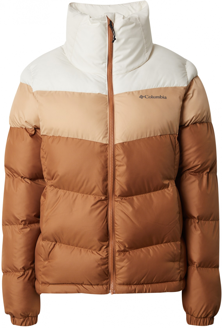 COLUMBIA Outdoorová bunda 'Puffect II'  karamelová / svetlohnedá / biela