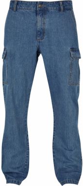 Urban Classics Rifľové kapsáče  modrá denim