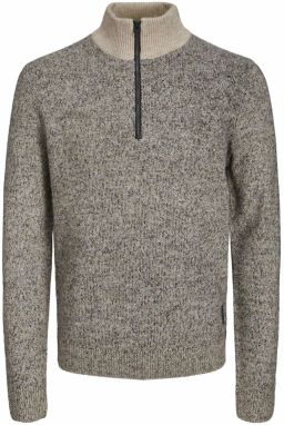 JACK & JONES Sveter 'Space'  béžová melírovaná