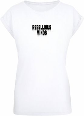 Merchcode Tričko 'Rebellious Minds'  čierna / biela