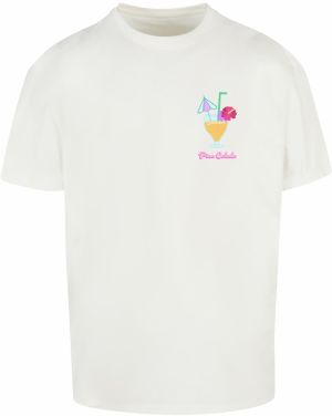 Merchcode Tričko 'Pina Colada'  svetlomodrá / oranžová / ružová / biela