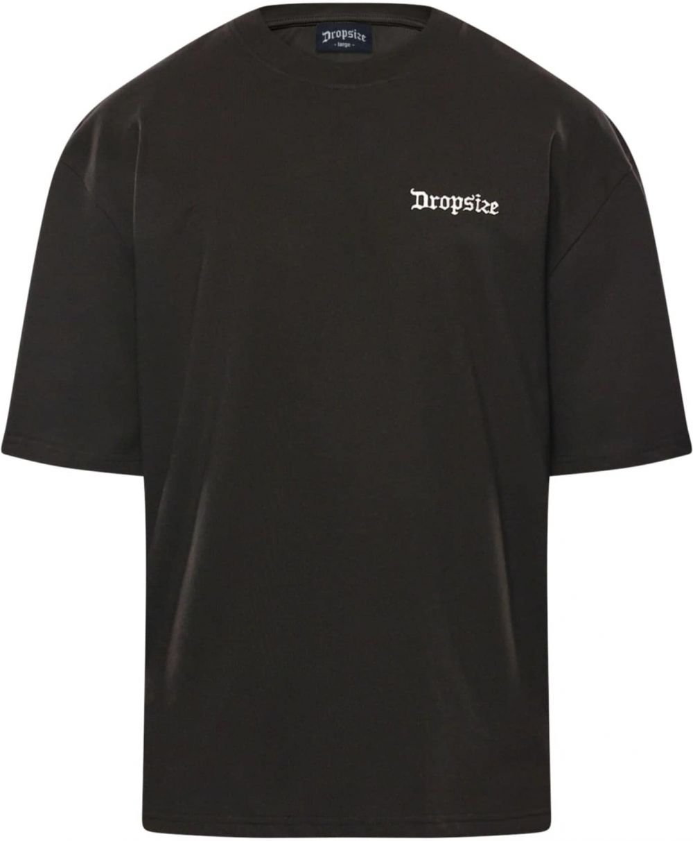 Dropsize Tričko  piesková / čierna