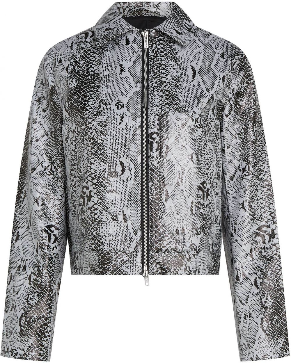 KARL LAGERFELD JEANS Prechodná bunda  sivá / čierna