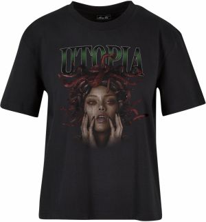 Mister Tee Tričko 'Utopia'  hnedá / zelená / bordová / čierna