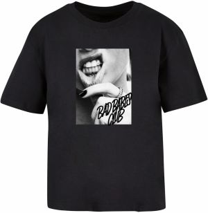 Mister Tee Tričko 'Lip Tattoo'  sivá / tmavosivá / čierna