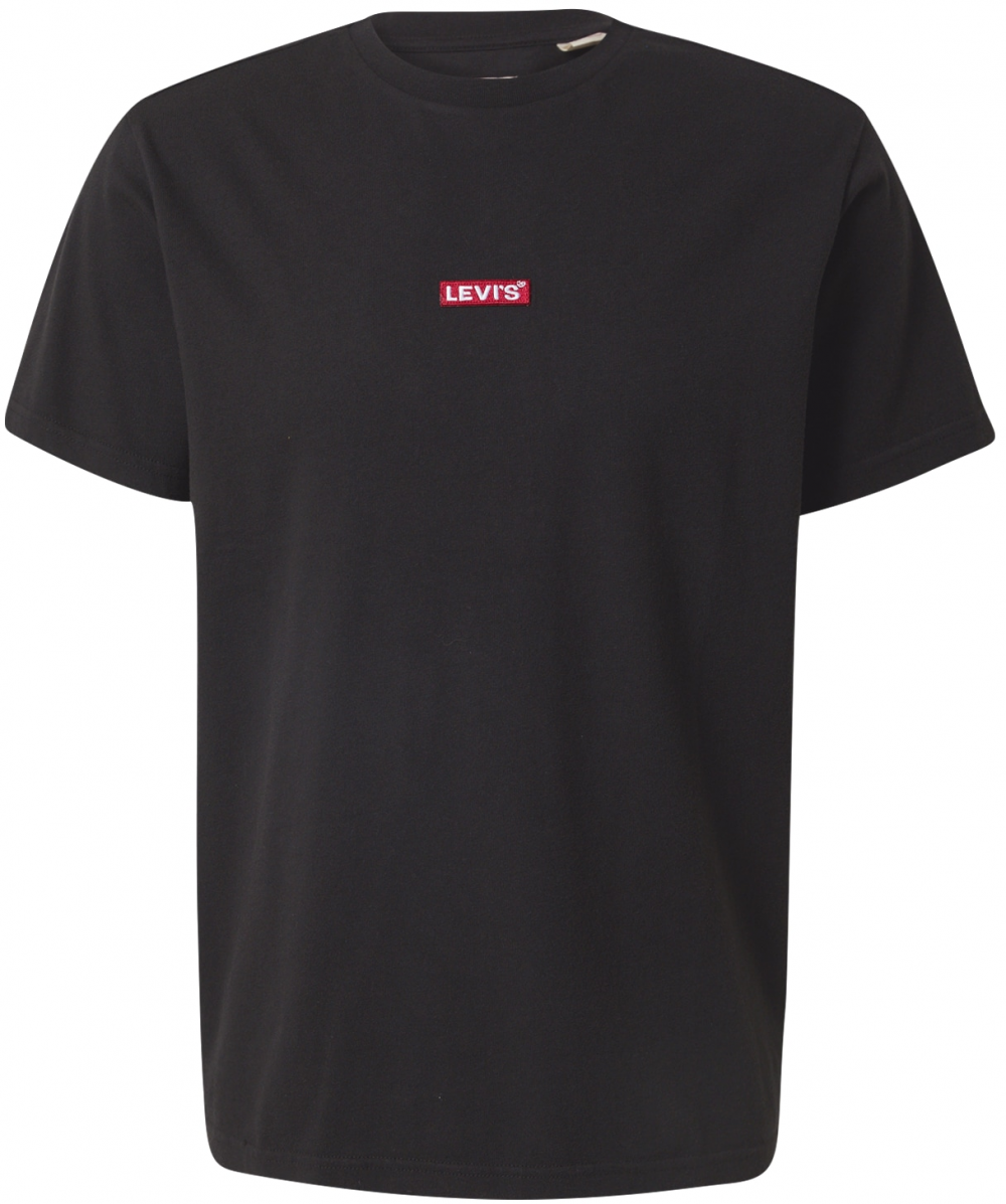 LEVI'S ® Tričko 'Relaxed Baby Tab Short Sleeve Tee'  červená / čierna
