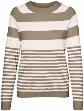 VERO MODA Sveter 'VMHAPPINESS'  krémová / svetlobéžová