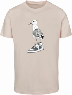 Mister Tee Tričko  sivá / svetloružová / čierna / biela