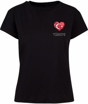 Merchcode Tričko 'Turkey'  krvavo červená / čierna / biela