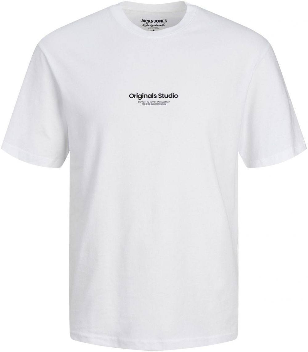 Jack & Jones Plus Tričko 'JORVesterbro'  čierna / biela
