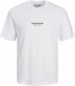 Jack & Jones Plus Tričko 'JORVesterbro'  čierna / biela