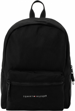 TOMMY HILFIGER Batoh 'ESSENTIAL'  čierna / biela