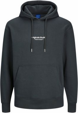 Jack & Jones Plus Mikina 'JORVesterbro'  jedľová / biela