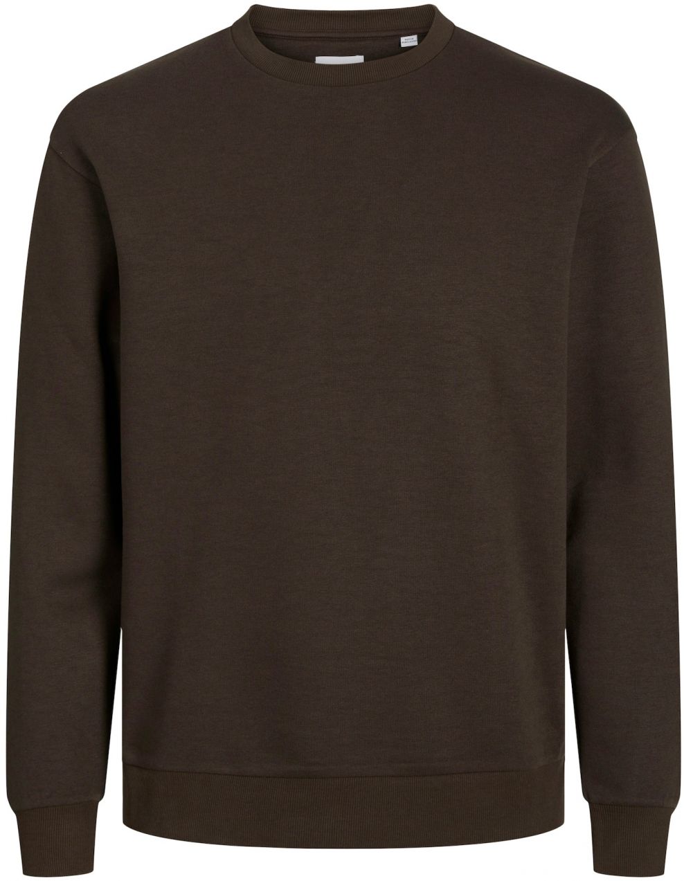 Jack & Jones Plus Mikina 'JJEBRADLEY'  tmavohnedá