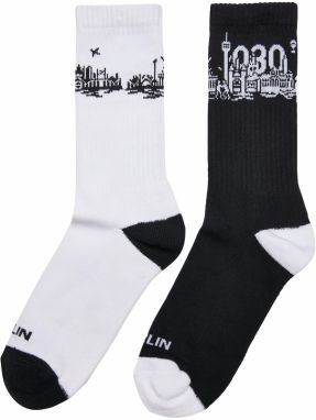 Mister Tee Ponožky 'Major City'  čierna / biela