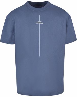 Merchcode Tričko 'Think Different'  modrá / modrosivá