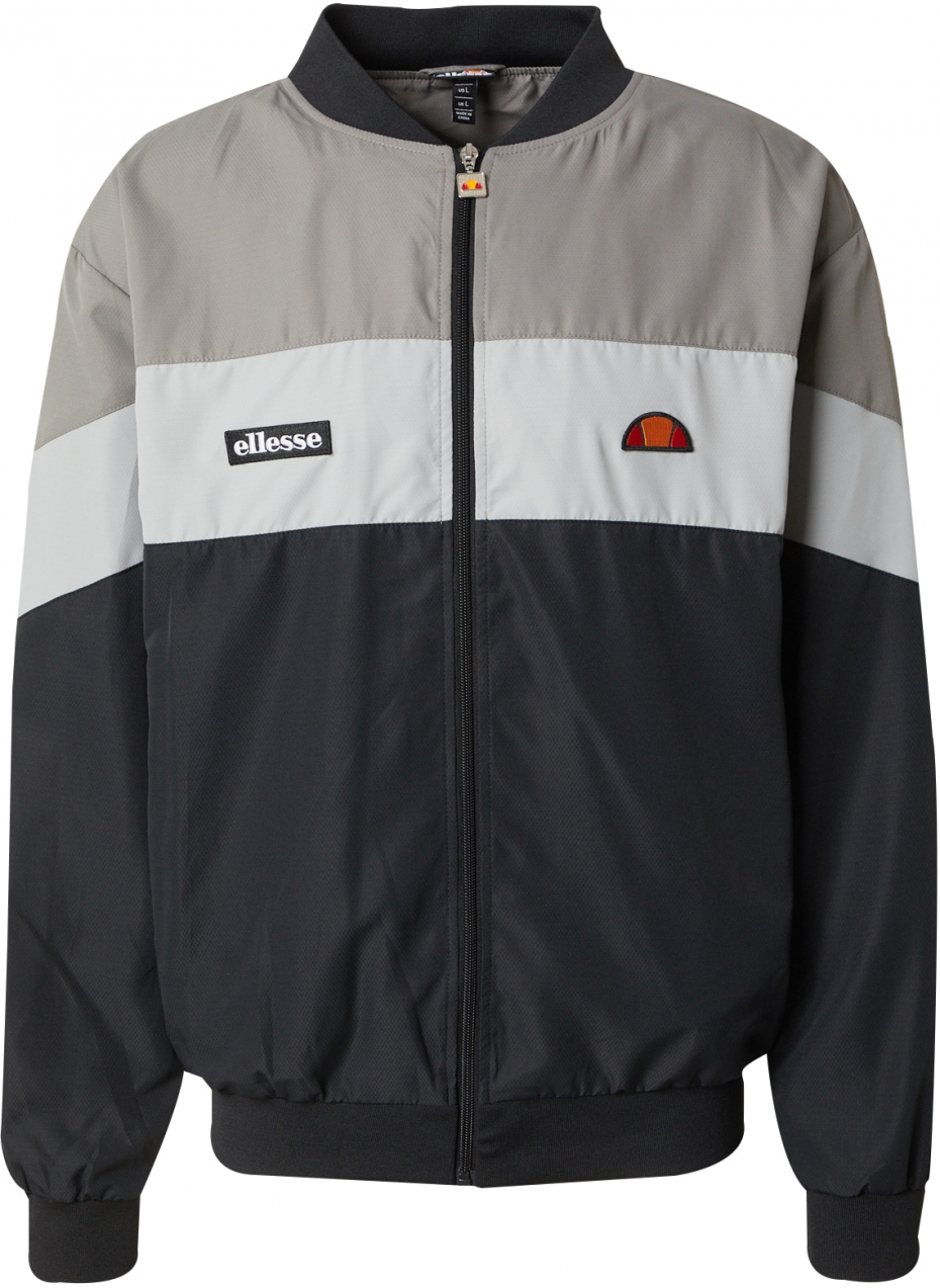 ELLESSE Prechodná bunda 'Brolo'  sivá / tmavošedá / čierna / biela