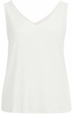 WE Fashion Vyšívaný top  biela