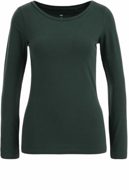 WE Fashion Tričko  tmavozelená