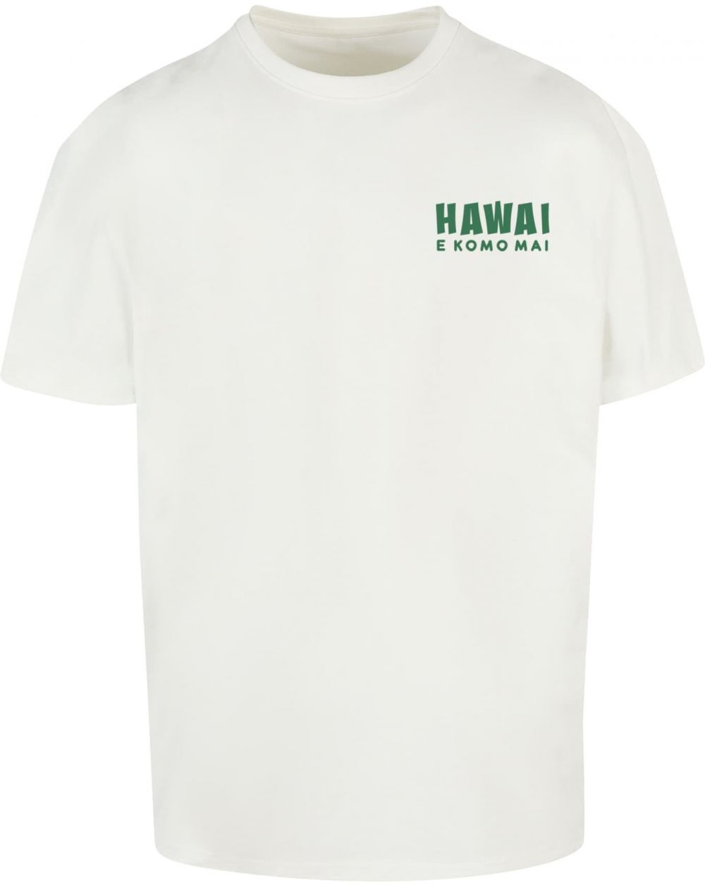 Merchcode Tričko 'Hawai'  zelená / vaječná škrupina