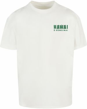 Merchcode Tričko 'Hawai'  zelená / vaječná škrupina