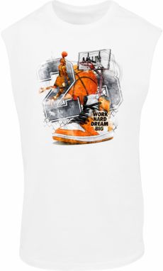 Mister Tee Tričko 'Ballin'  sivá / oranžová / čierna / biela