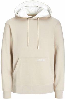 JACK & JONES Mikina 'JJELegacy'  krémová / biela