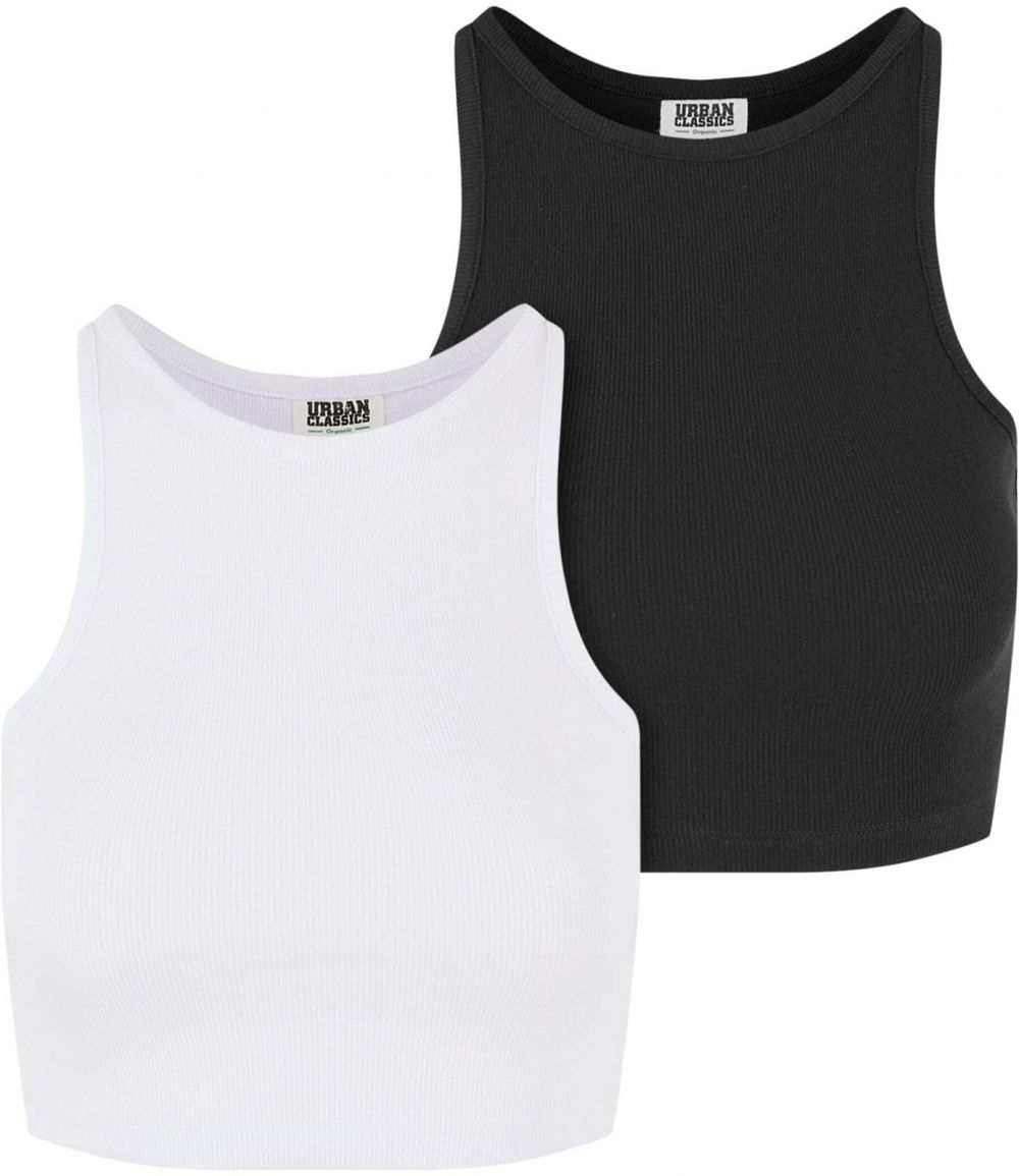 Urban Classics Top  čierna / biela