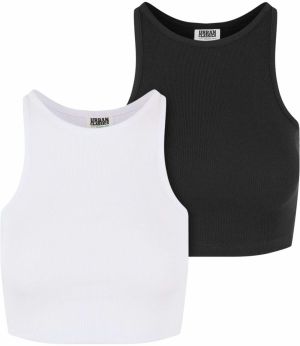 Urban Classics Top  čierna / biela