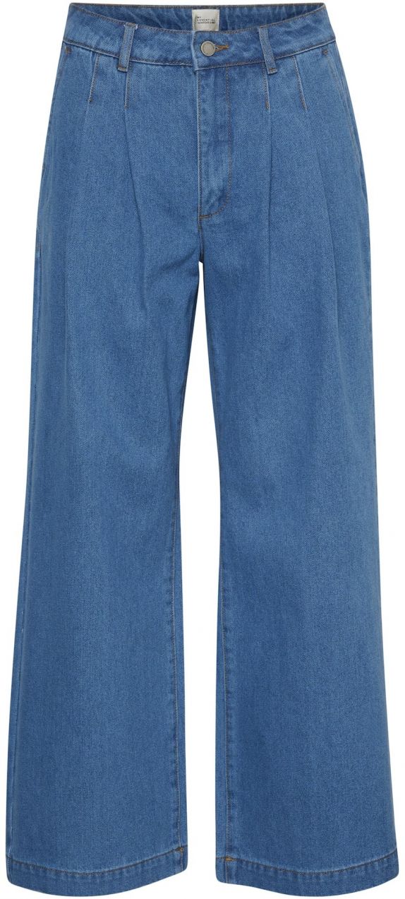 My Essential Wardrobe Plisované rifle 'Zito'  modrá denim
