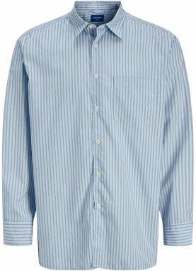 JACK & JONES Košeľa  námornícka modrá / opálová / svetlomodrá