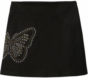 Desigual Sukňa  čierna / priehľadná