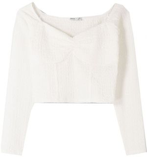 Bershka Tričko  biela