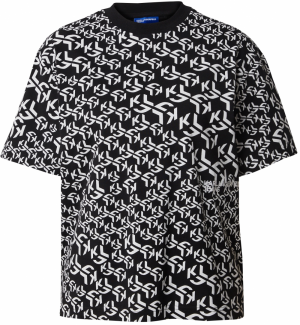 KARL LAGERFELD JEANS Tričko  čierna / biela