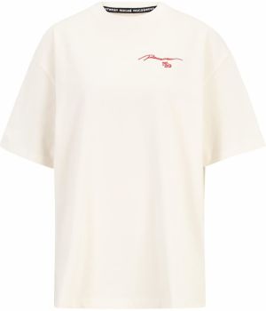 ROCAWEAR Oversize tričko 'Crown'  sivá / červená / čierna / biela