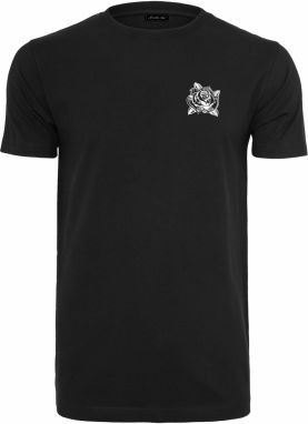 Mister Tee Tričko 'Money Rose'  čierna / biela
