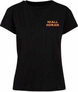 Merchcode Tričko 'Niall Horan'  žltá / krvavo červená / čierna