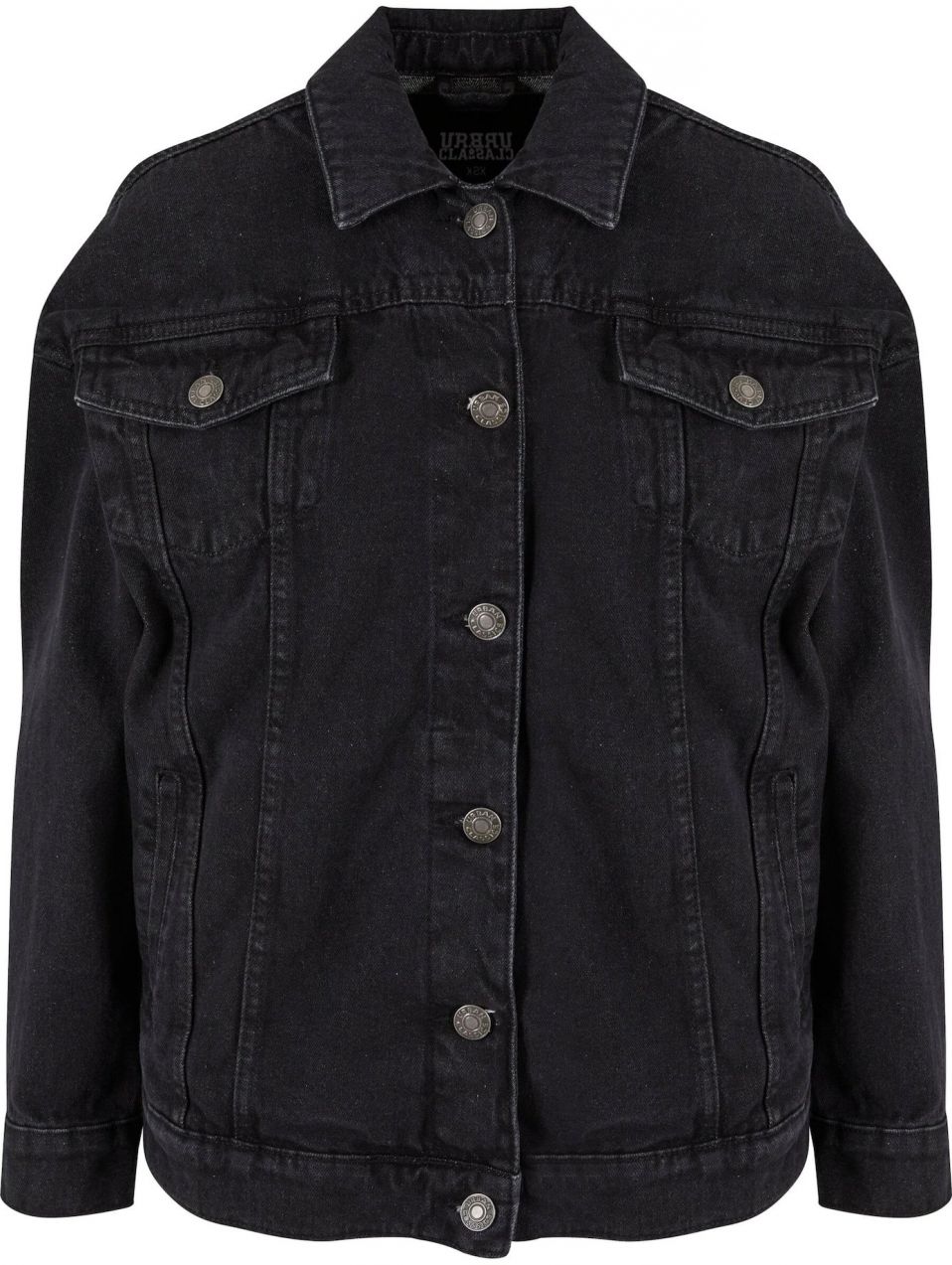 Urban Classics Prechodná bunda  čierny denim