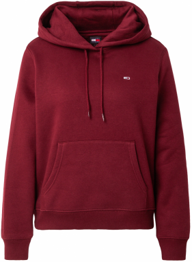 Tommy Jeans Mikina  farba lesného ovocia