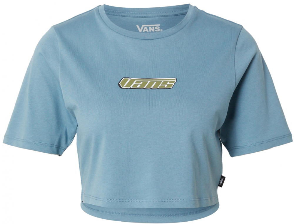 VANS Tričko  nebesky modrá / zelená / čierna / biela