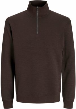 JACK & JONES Mikina 'JJEBradley'  tmavohnedá