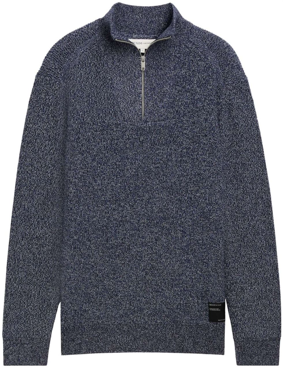 TOM TAILOR DENIM Sveter  námornícka modrá