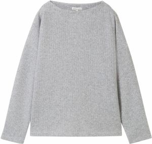 TOM TAILOR Mikina  sivá melírovaná