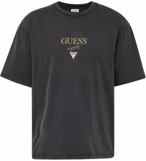 GUESS Originals Tričko 'BAKER'  kaki / čierna / biela