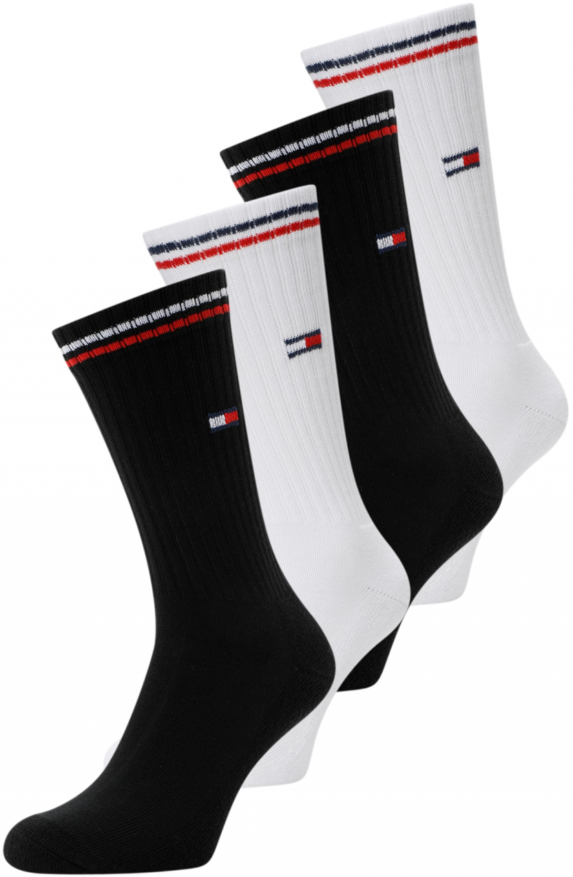 Tommy Hilfiger Underwear Ponožky 'ICONIC'  námornícka modrá / červená / biela