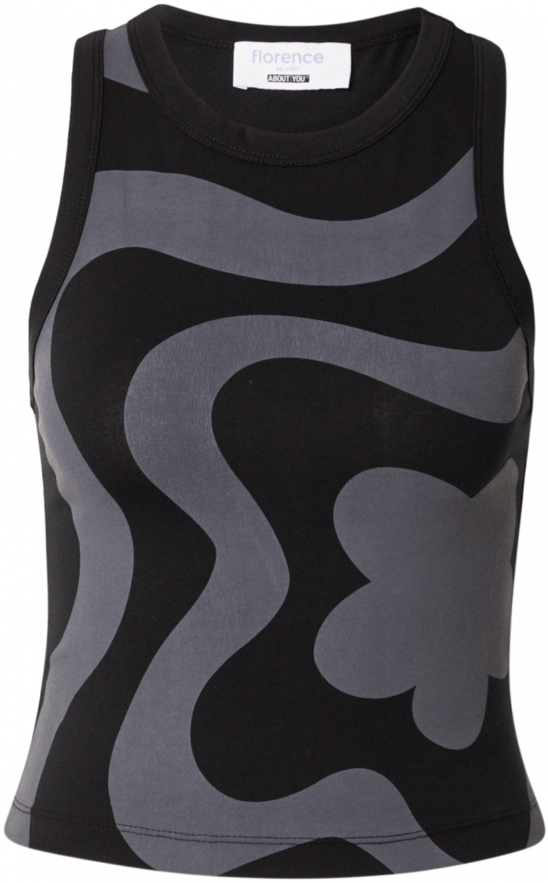 florence by mills exclusive for ABOUT YOU Top 'Dahlia'  čadičová / čierna