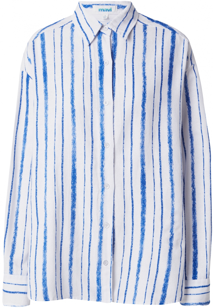 Mavi Blúzka  modrá / biela