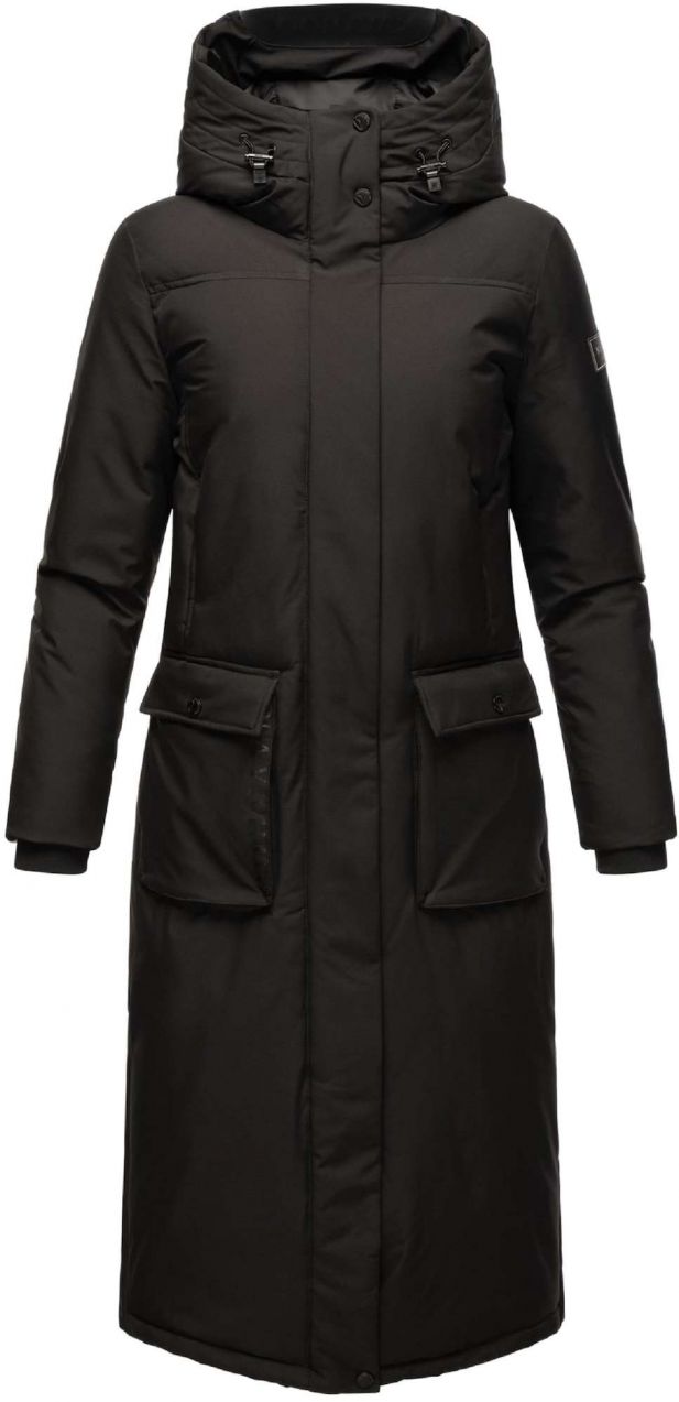 NAVAHOO Zimný kabát 'Wolkenfrost XIV'  čierna