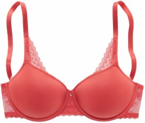 LASCANA Zmenšujúca podprsenka  krvavo červená