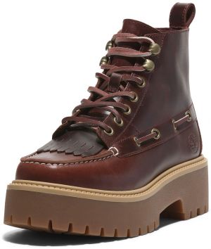 TIMBERLAND Šnurovacie členkové čižmy  burgundská